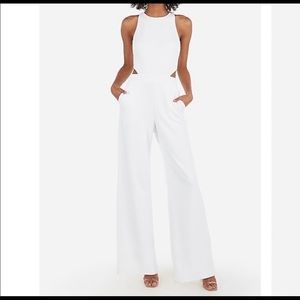 XL express white pantsuit